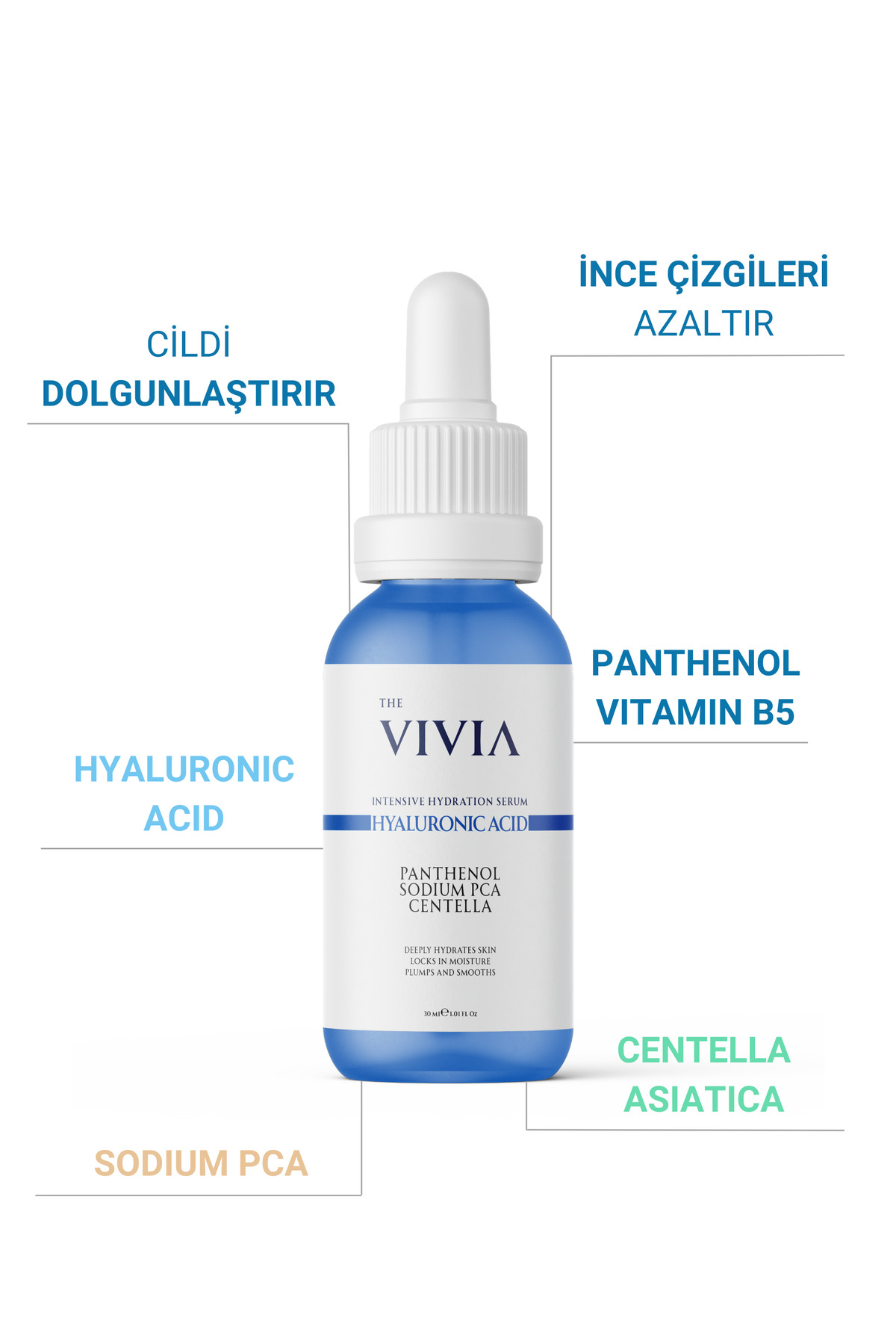 Yoğun Nemlendirici, Dolgunlaştırıcı, Yenileyici ve Onarıcı Cilt Serumu Hyaluronic Acid, 30 ml — NS — تصویر 3 از 8