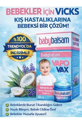 Sterillsoft Vicks Baby Krem Vicks Baby Balm Vicks Bebek Kremi