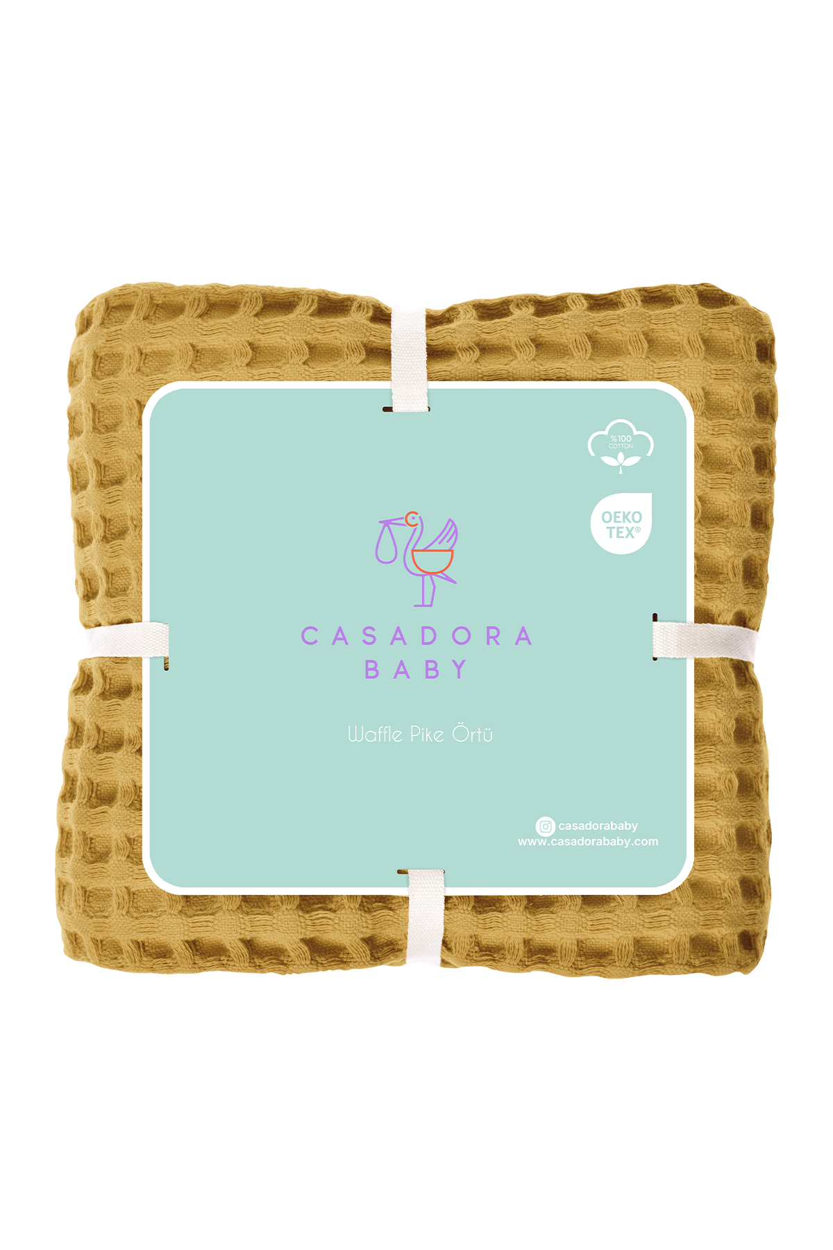 Genel Markalar 100% Pamuk Bebek Kalın Pike -Sari / Hardal fotoğrafı 4 (önizleme)