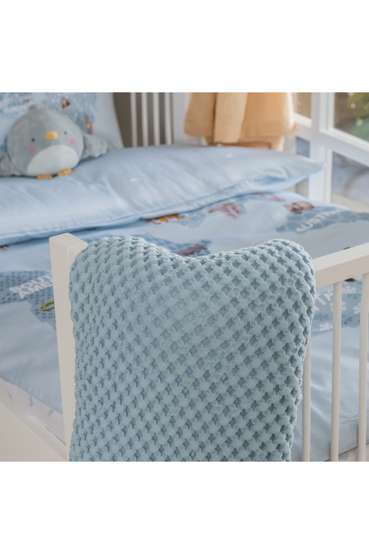 Genel Markalar 100% Pamuk Bebek Kalin Pike - Mavi fotoğrafı 4 (önizleme)