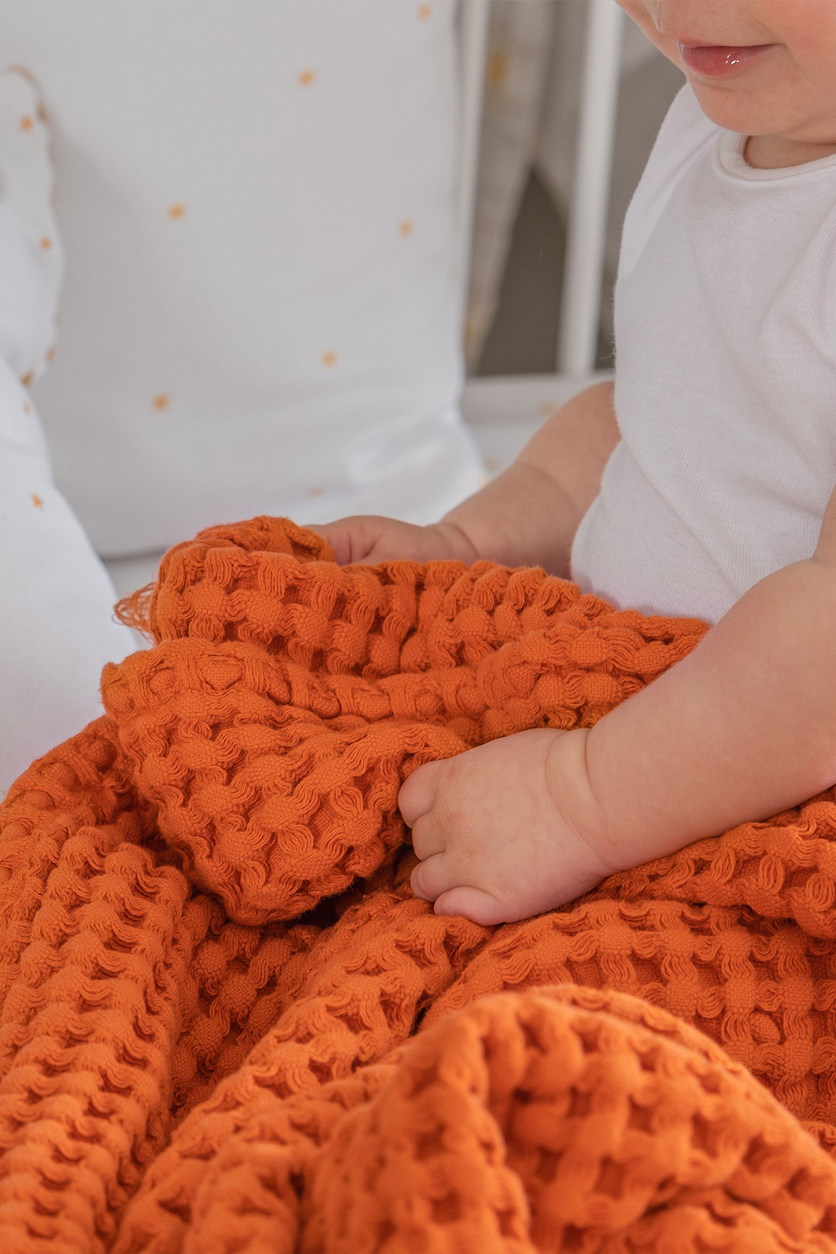 Genel Markalar 100% Pamuk Bebek Kalin Pike - Turuncu fotoğrafı 5 (önizleme)