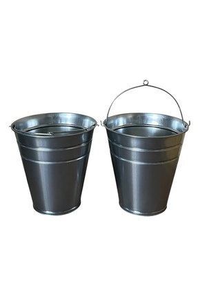 ÖZHEMMEKLER 2'li Metal Galvaniz Temizlik Kovası 13 Litre (30X18X30)