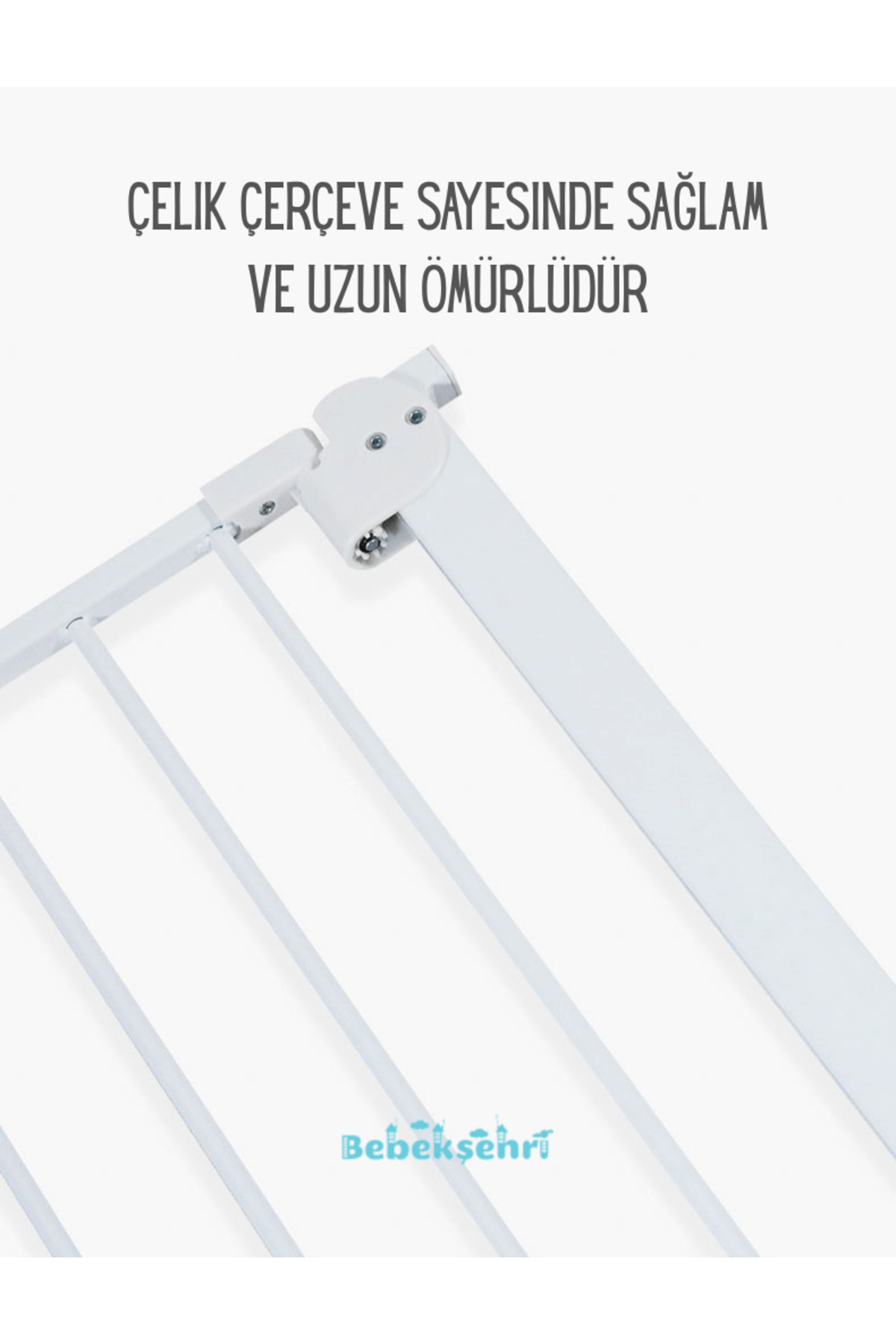 Evokids Çift Kilitli Çocuk Güvenlik Kapısı 95-104 CM Arası Kullanım fotoğrafı 7 (önizleme)