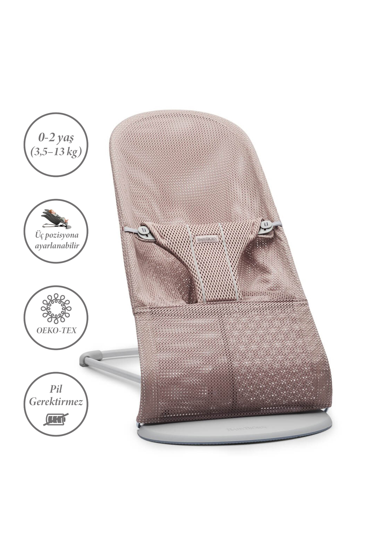 BabyBjörn Bliss Ana Kucağı Mesh / Dusty Pink fotoğrafı 2 (önizleme)