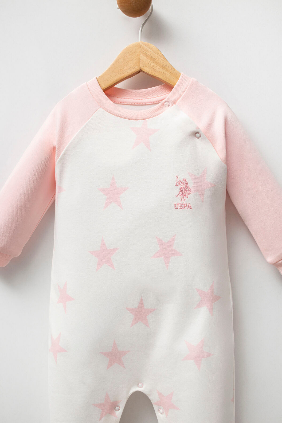 U.S. Polo Assn. U.S. Polo Assn Kız Bebek Beyaz Tulum fotoğrafı 2 (önizleme)