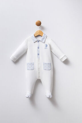 U.S. Polo Assn. U.S. Polo Assn Erkek Bebek Beyaz Tulum