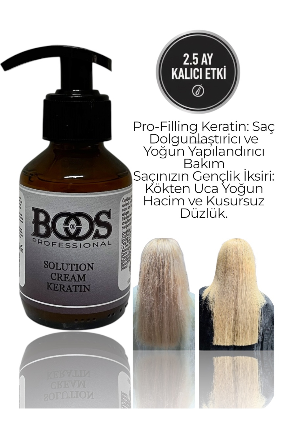 Pro Boos Professıonal Keratın Bakım 100 ml (TEK KULLANIMLIK) Keratın Yükleme — BSKRTNTK