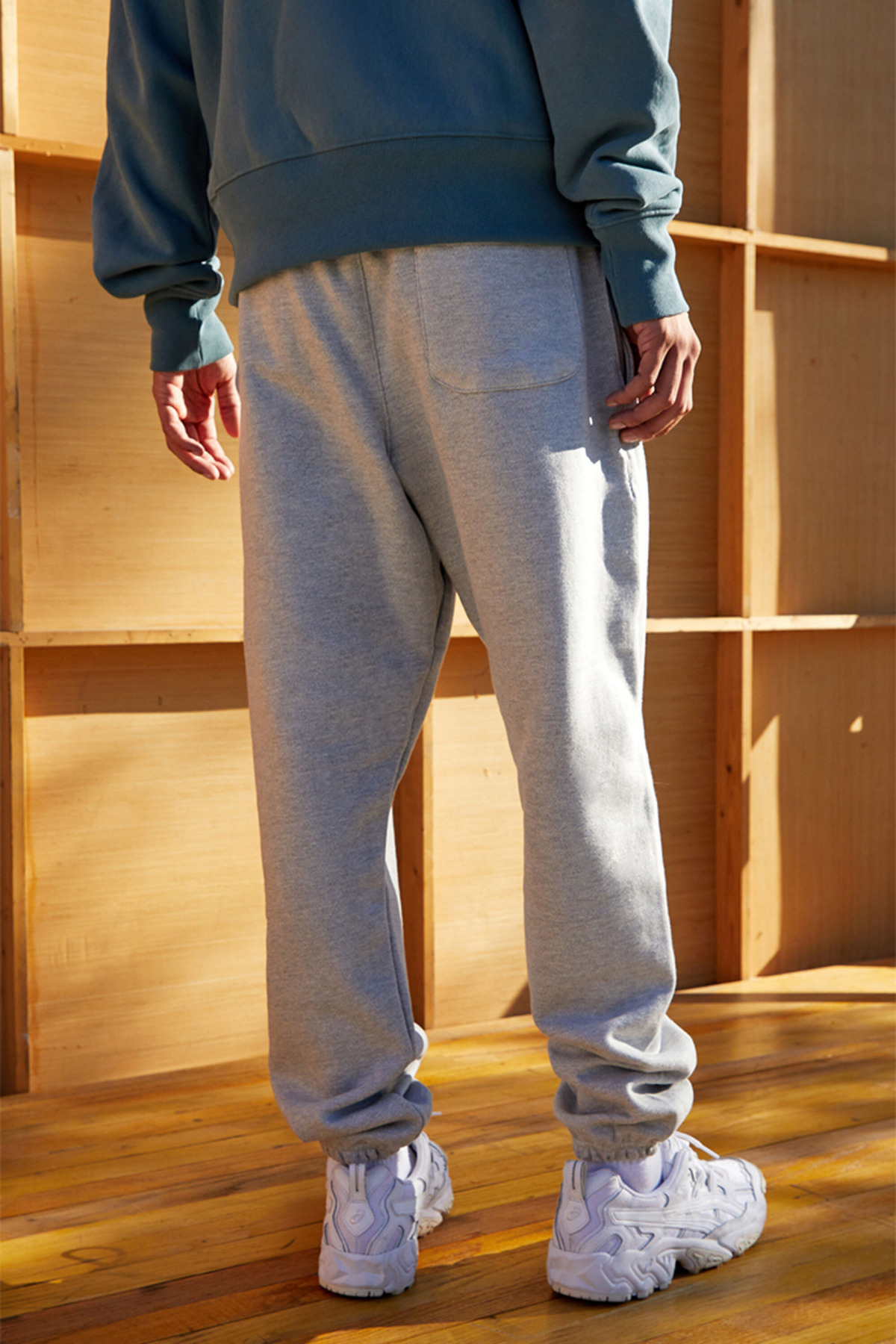 prtnc protonic  Gri 3 iplik Şardonlu Eşofman Altı içi Pamuklu - Görsel 5