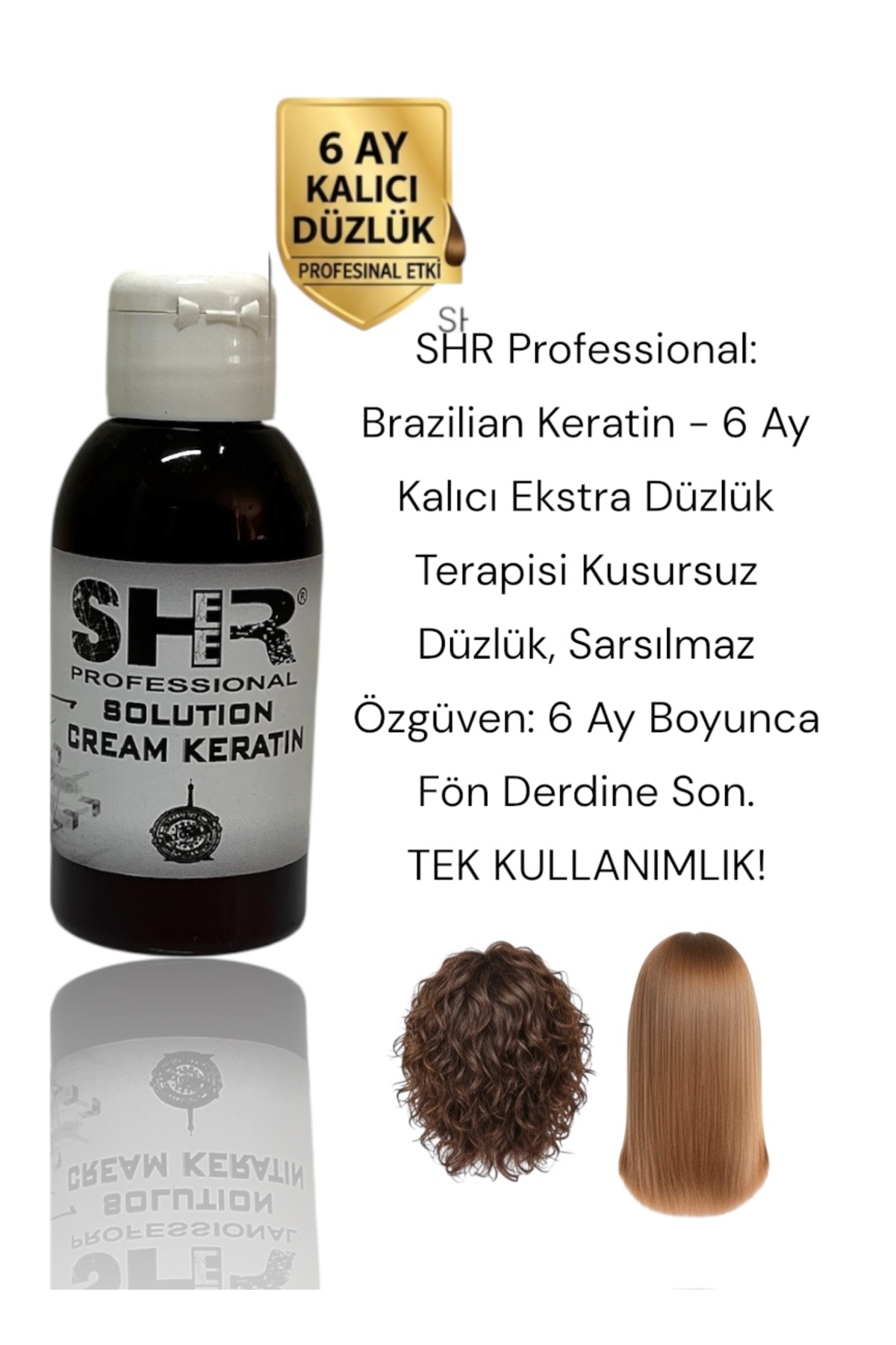 Profesyonel Tek Kullanımlık Brezilya Keratin & Keratin Bakım 100 ml — SHRTKRTN