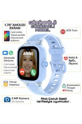 havzoria Konum Takibi Özellikli Sim Kartlı GPS 4G Görüntülü Akıllı Çocuk Saati