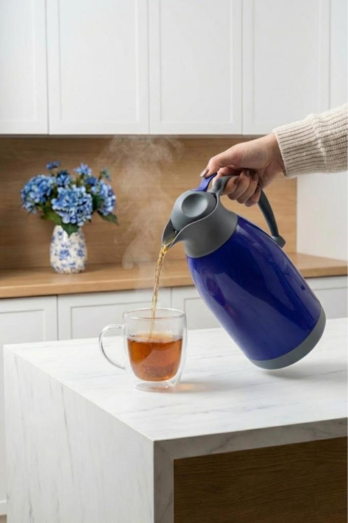 Bambum Aspira - Çelik Termos Lacivert 2 Litre fotoğrafı 4 (önizleme)