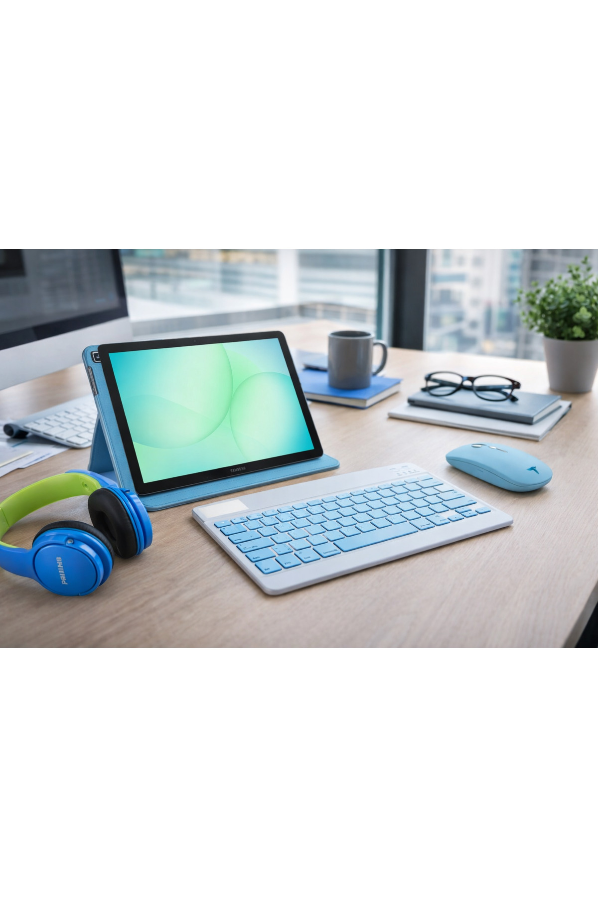 Galaxy Tab A11 8GB RAM/128 GB HAFIZA 8.7 Inch TABLET+TURKUAZ KILIF+MAVİ YEŞİL KU