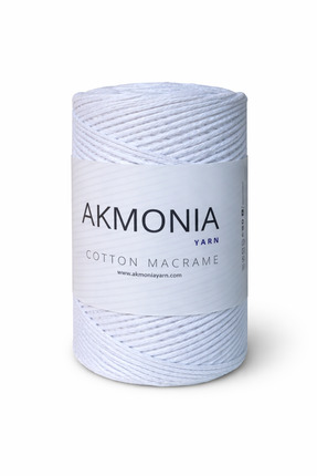 Akmonia Makrome Pamuklu Örgü ip 250Gr Zincir 2mm Çanta ipi ,Supla ip ,Ev Deko...
