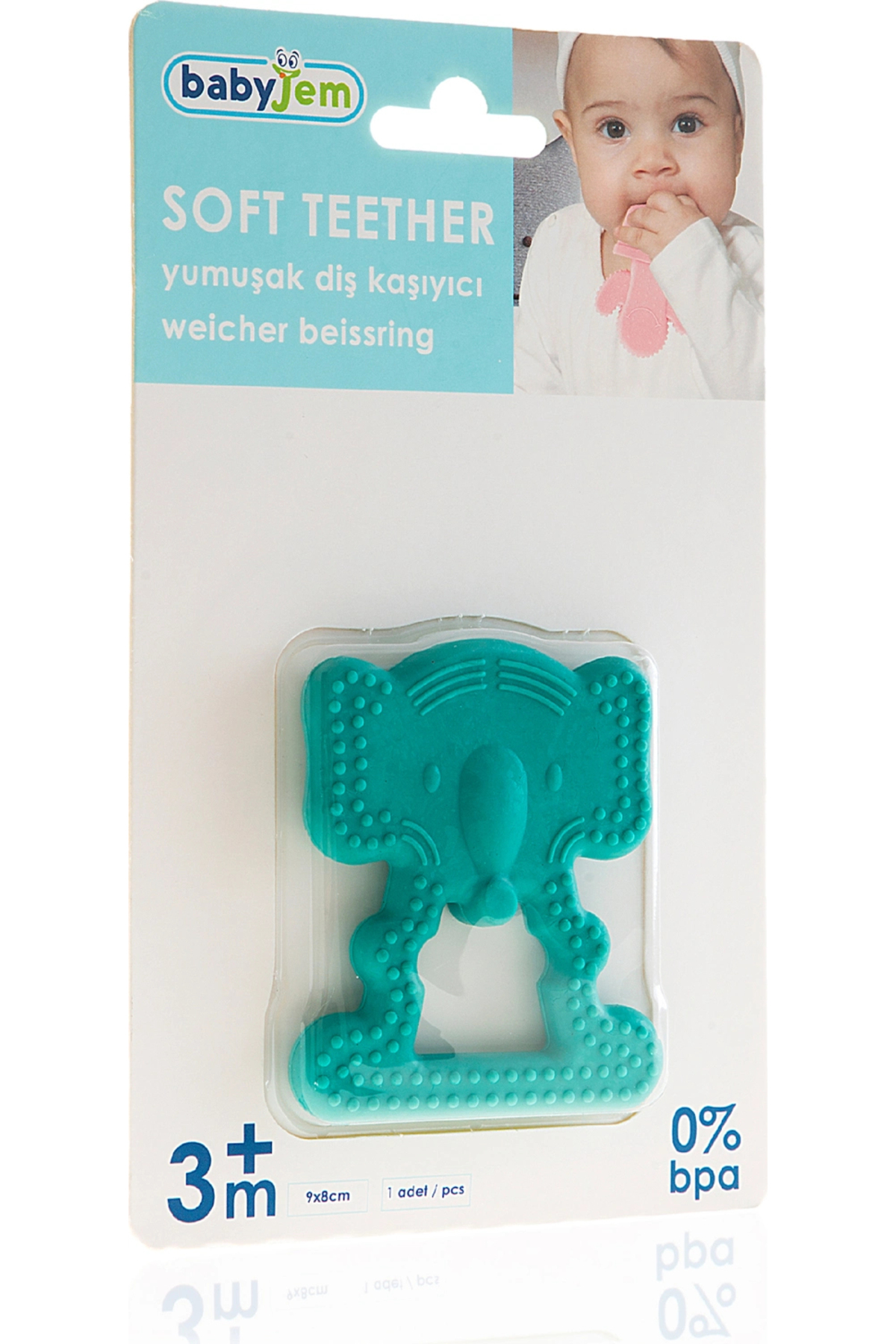 Babyjem Diş Kaşıyıcı Fil 628 Yeşil fotoğrafı 5 (önizleme)