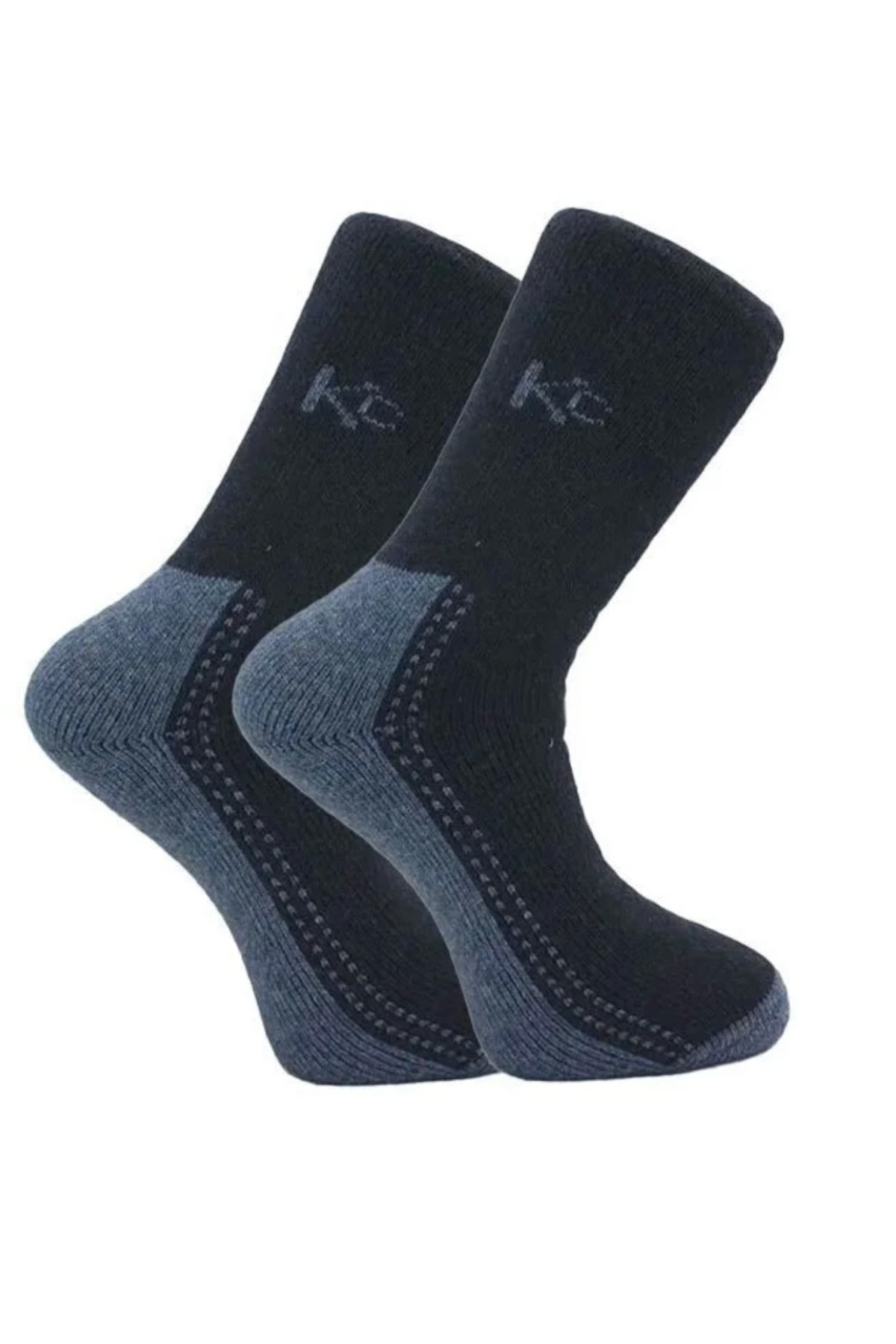 KARDEŞLER ÇORAP Erkek Lambswool Termal Yün Kışlık Havlu Kalın Çok Renkli Çorap 4'lü Paket görsel 6