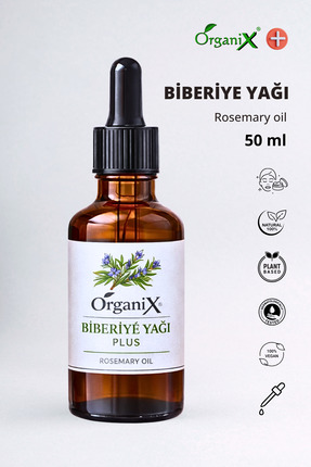 Organix Biberiye Yağı - Rosemary oil | %100 Doğal – Saç Canlandırıcı & Güçlen...