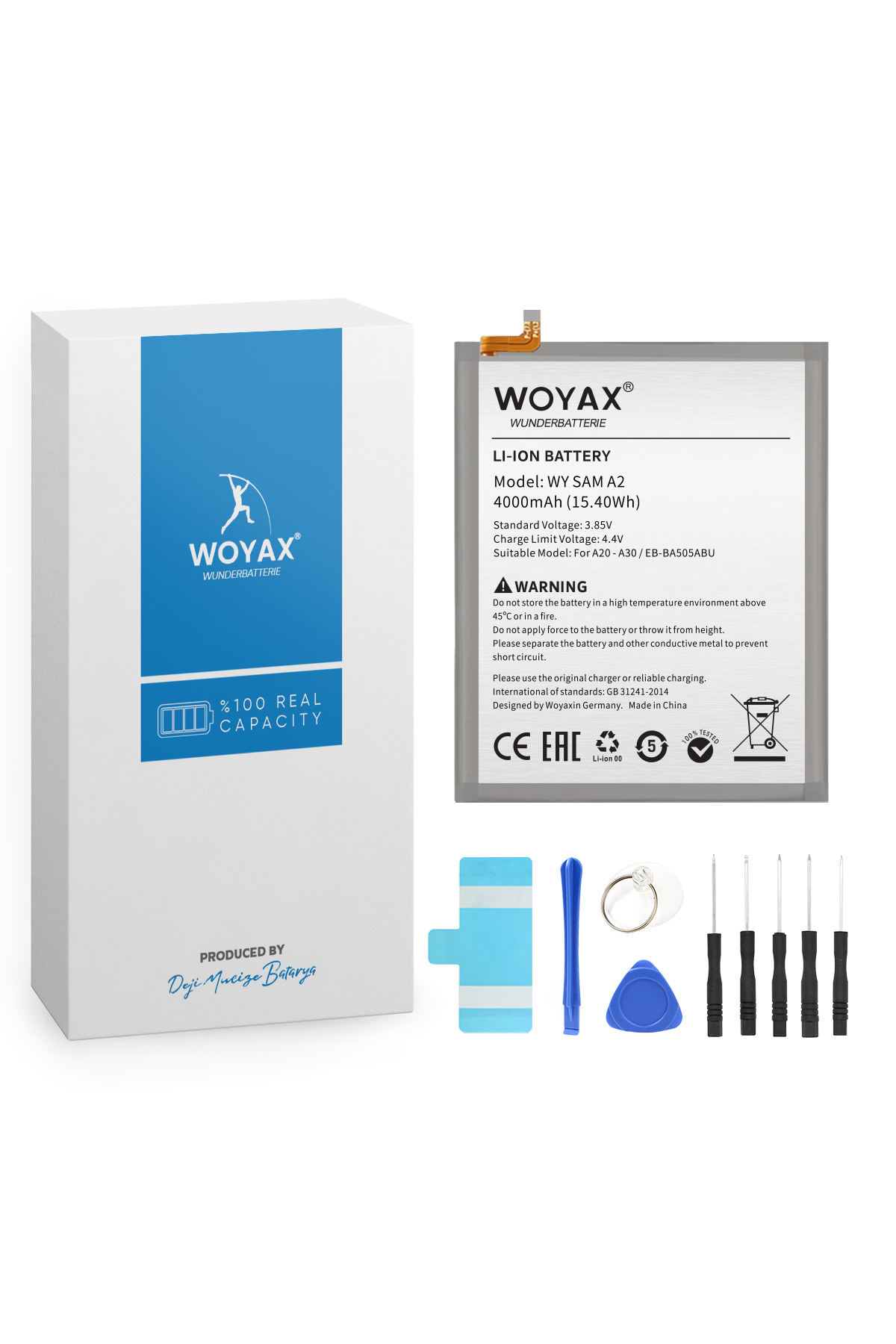 by Deji Samsung Galaxy A20 A30 A30S A50 Premium Battery