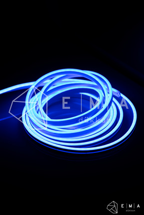 Ema Dükkan 24 Volt 20 Metre Mavi Neon Led Işık Prize Takılmaya Hazır Değil Ne...