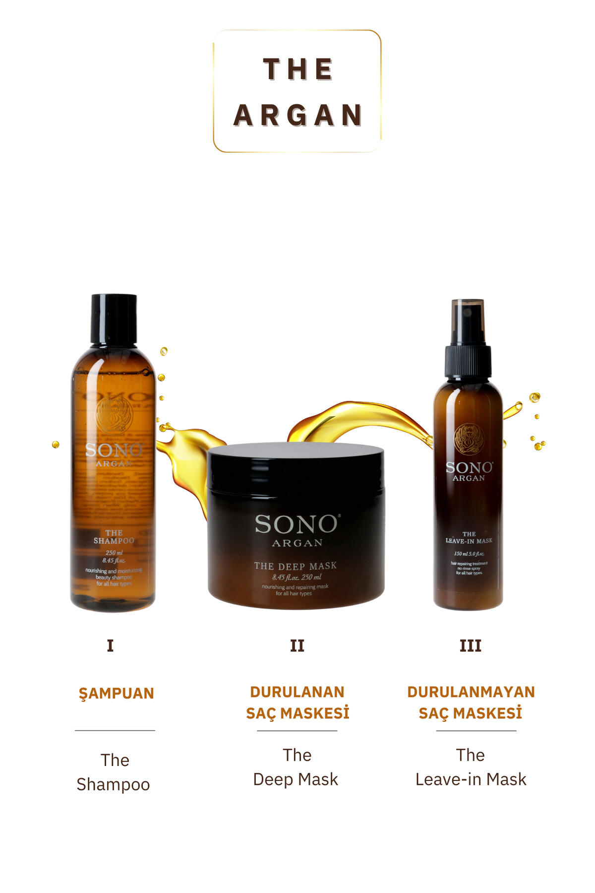 Argan The Deep Mask Tüm Saçlar Besleyici Saç Maskesi 250ml — 8053839950130 — تصویر 4 از 8
