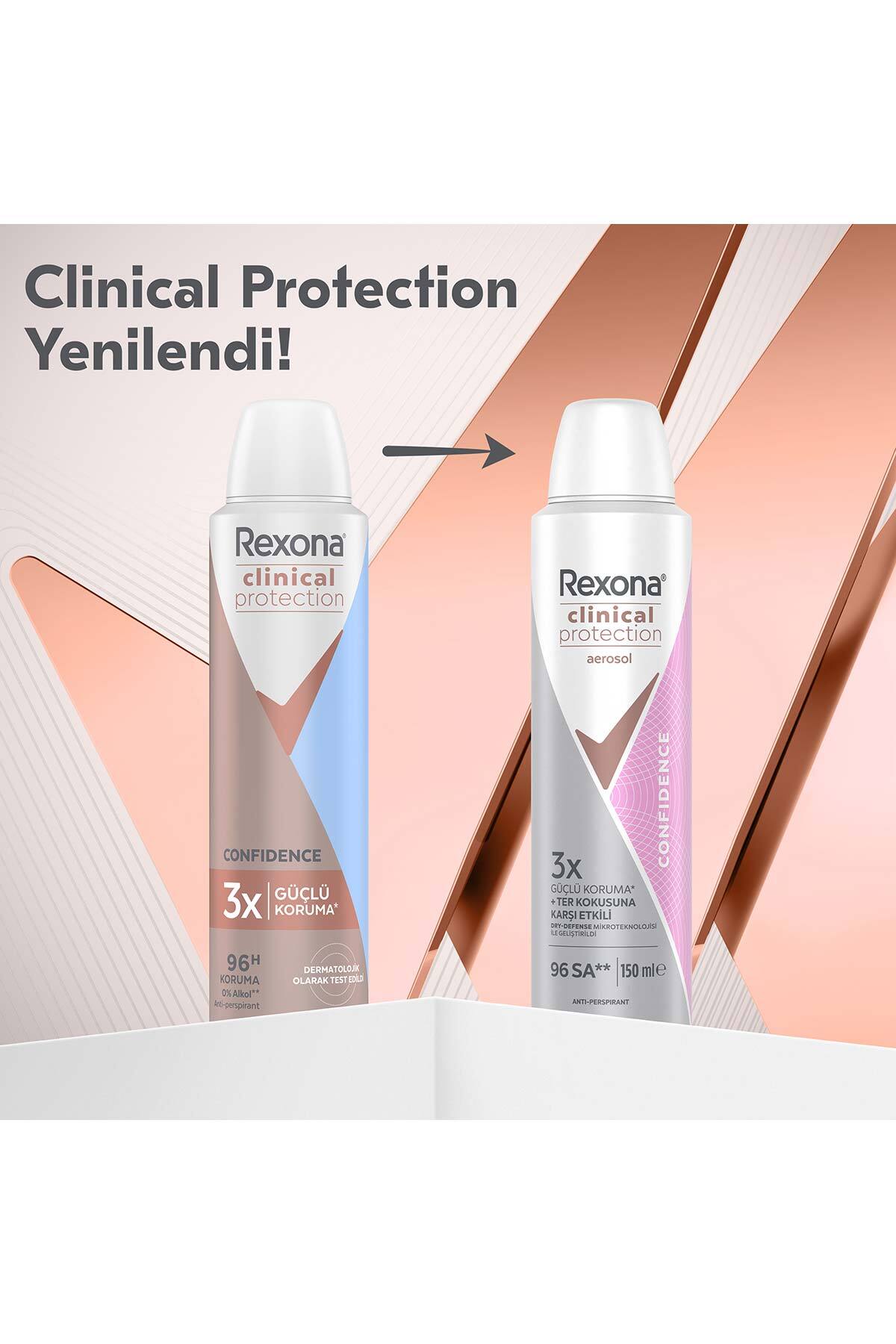 اسپری دئودورانت زنانه Clinical Protection مدل Confidence با 96 ساعت ماندگاری 150 میلی لیتر