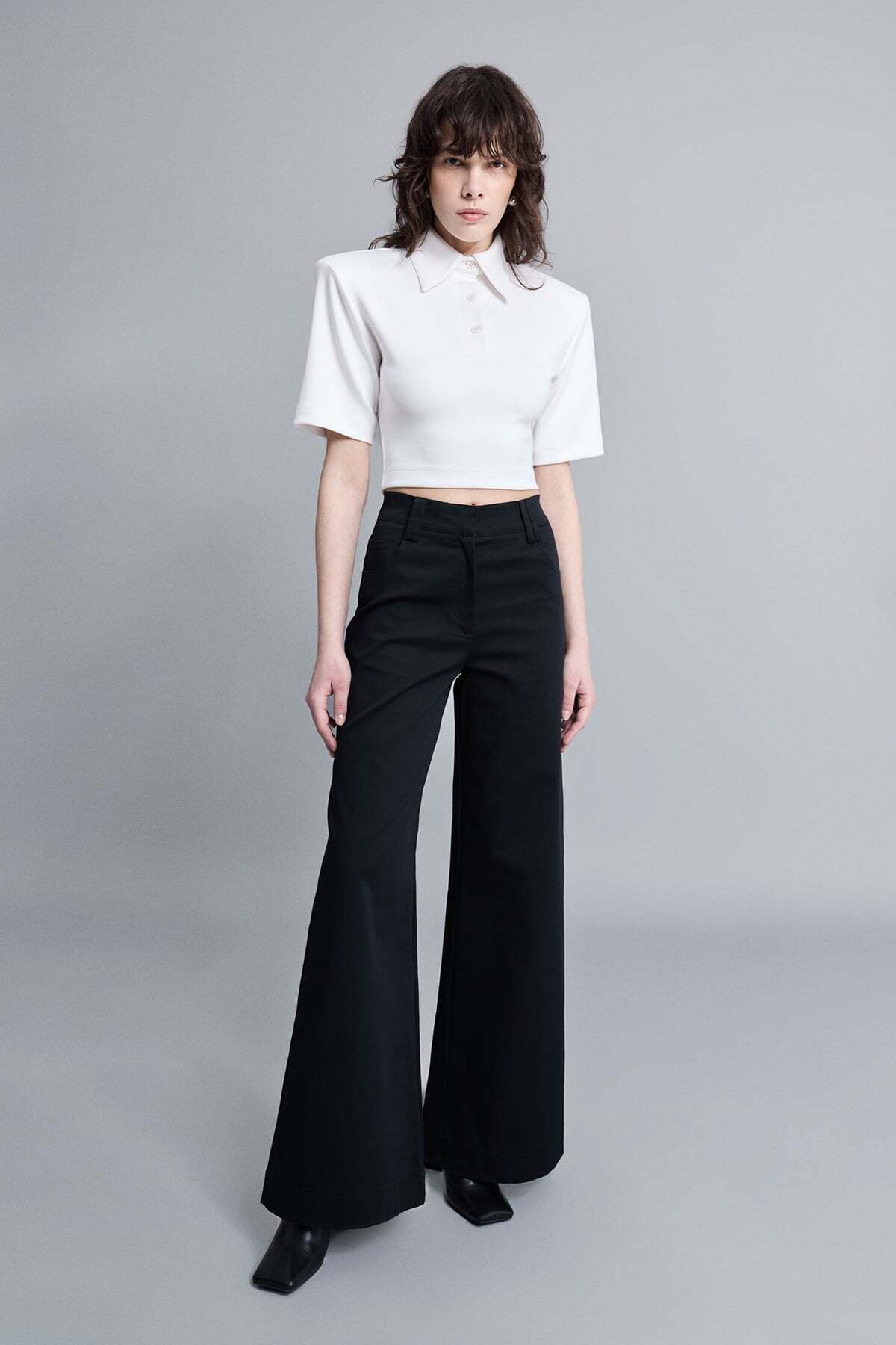 VATKALI  Polo Yaka Vatkalı Bluz - Görsel 4