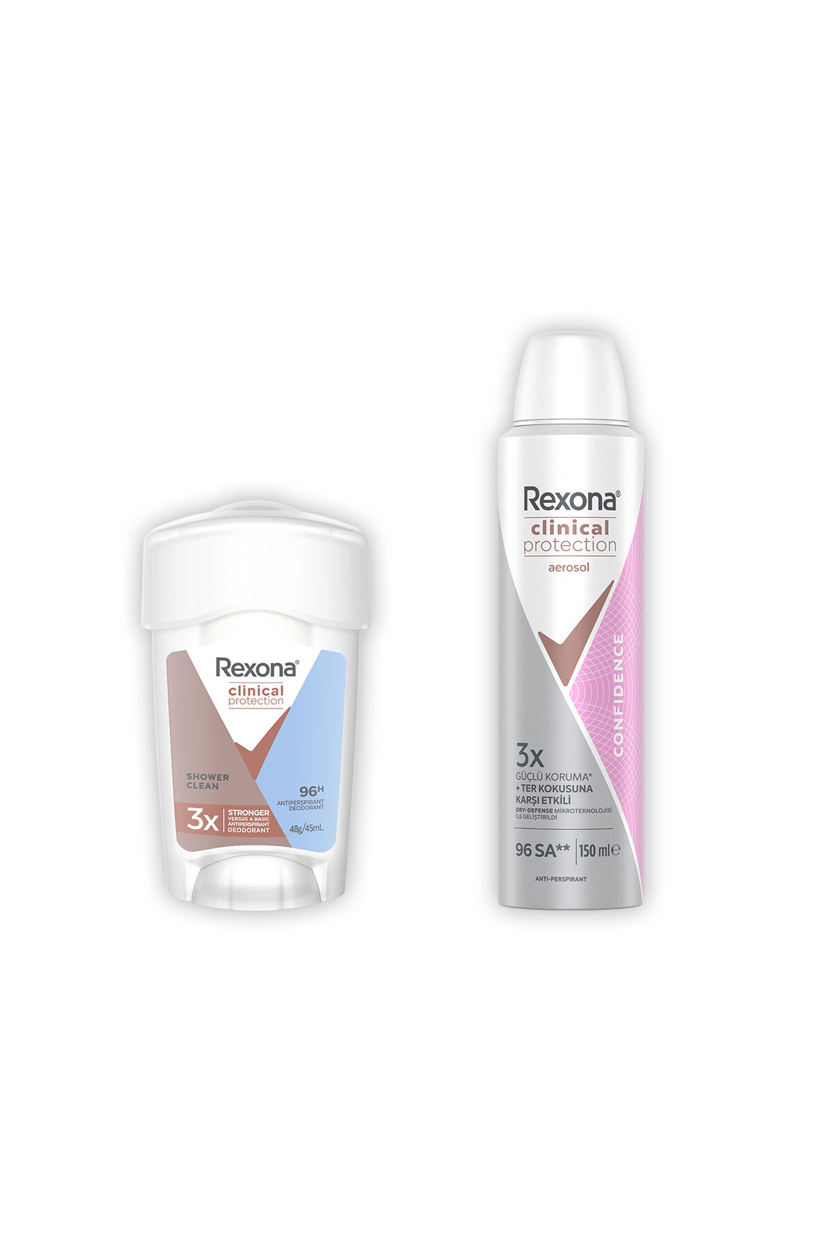 اسپری دئودورانت و استیک دئودورانت زنانه Clinical Protection