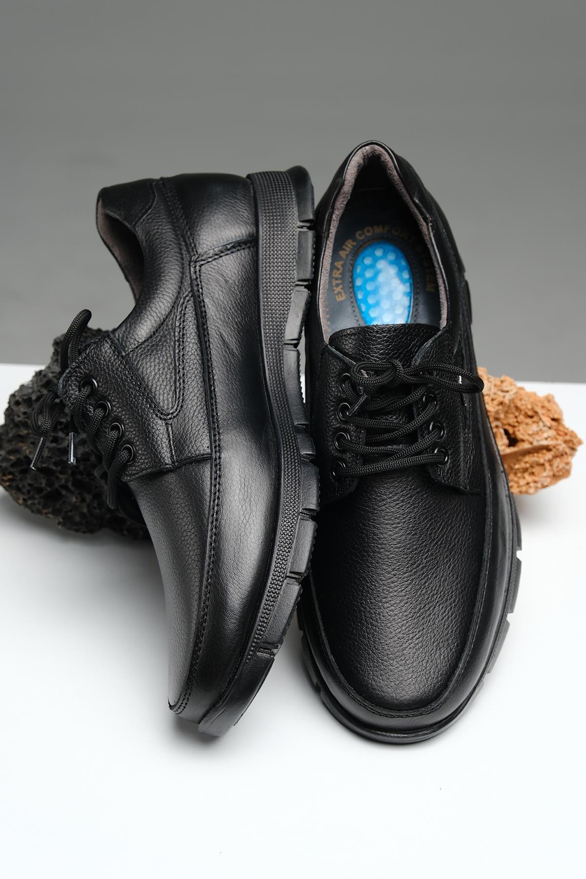 Oksit  Kleo Ortopedik Topuk Masajlı Hakiki Deri Erkek Ayakkabı