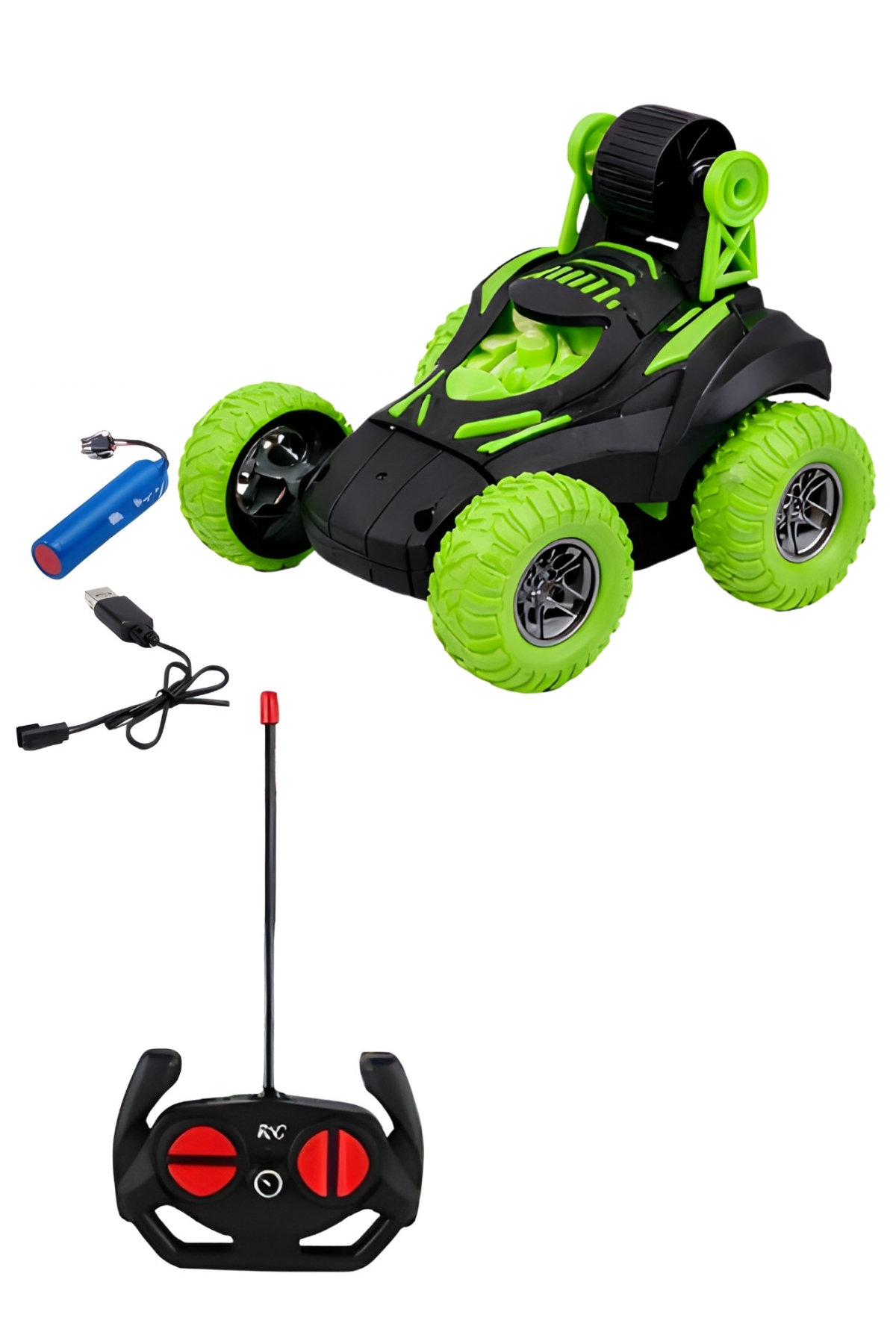 360° Rotatable Remote Control Toy Car - Rechargeable, Acrobatic Vehicle