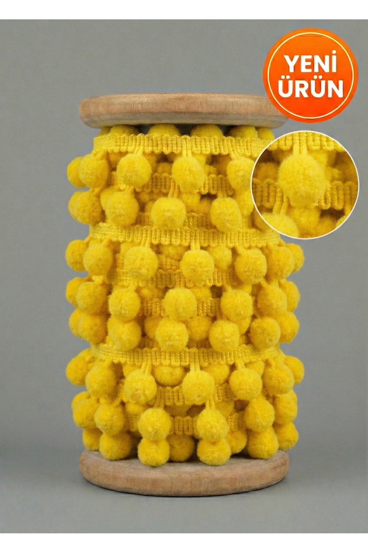 Pompom Strip 4 Meters Decorative Ornament Strip Henna Party Organization and Craft Material