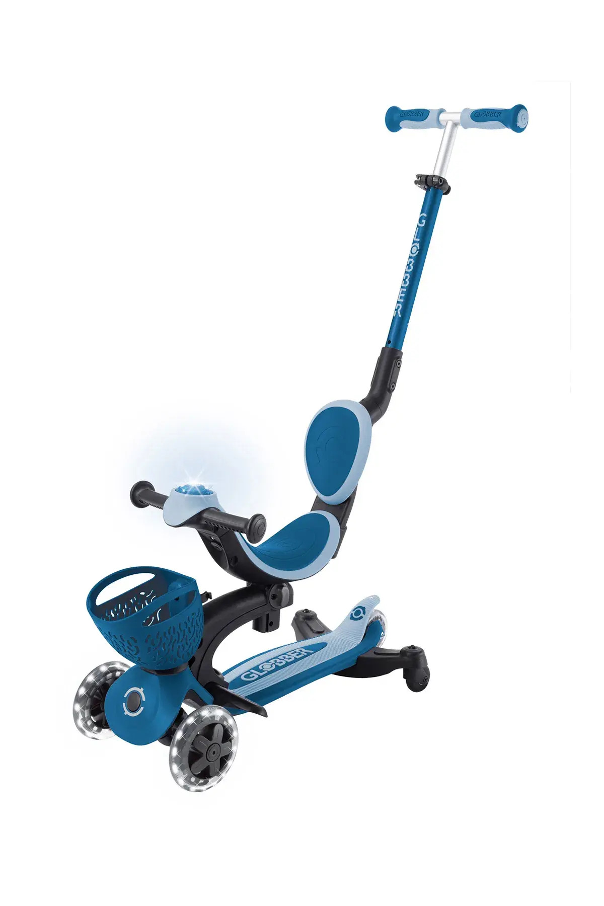 Go Up Baby 360 Scooter (Illuminated) Pastel Blue