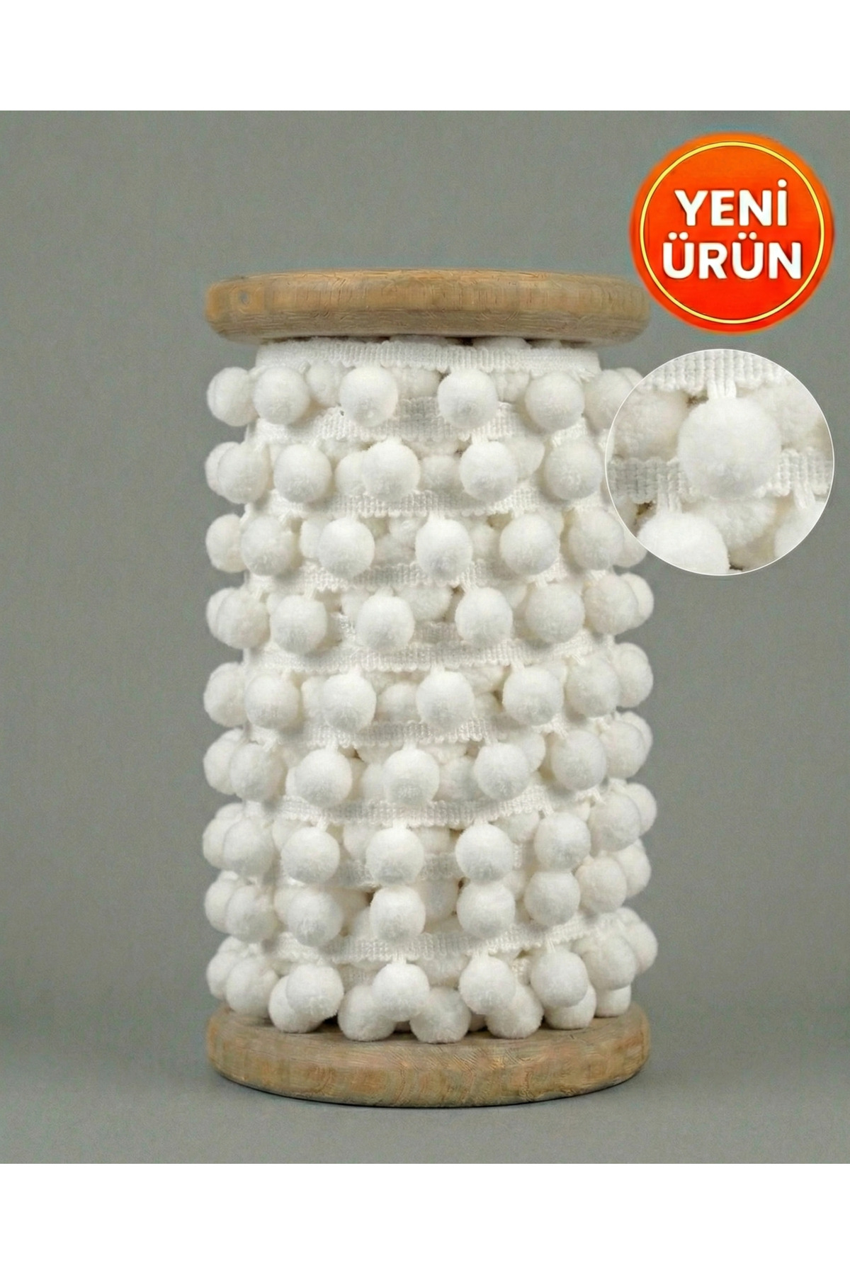 Pompom Strip 4 Meters Decorative Ornament Strip Henna Party Organization and Craft Material