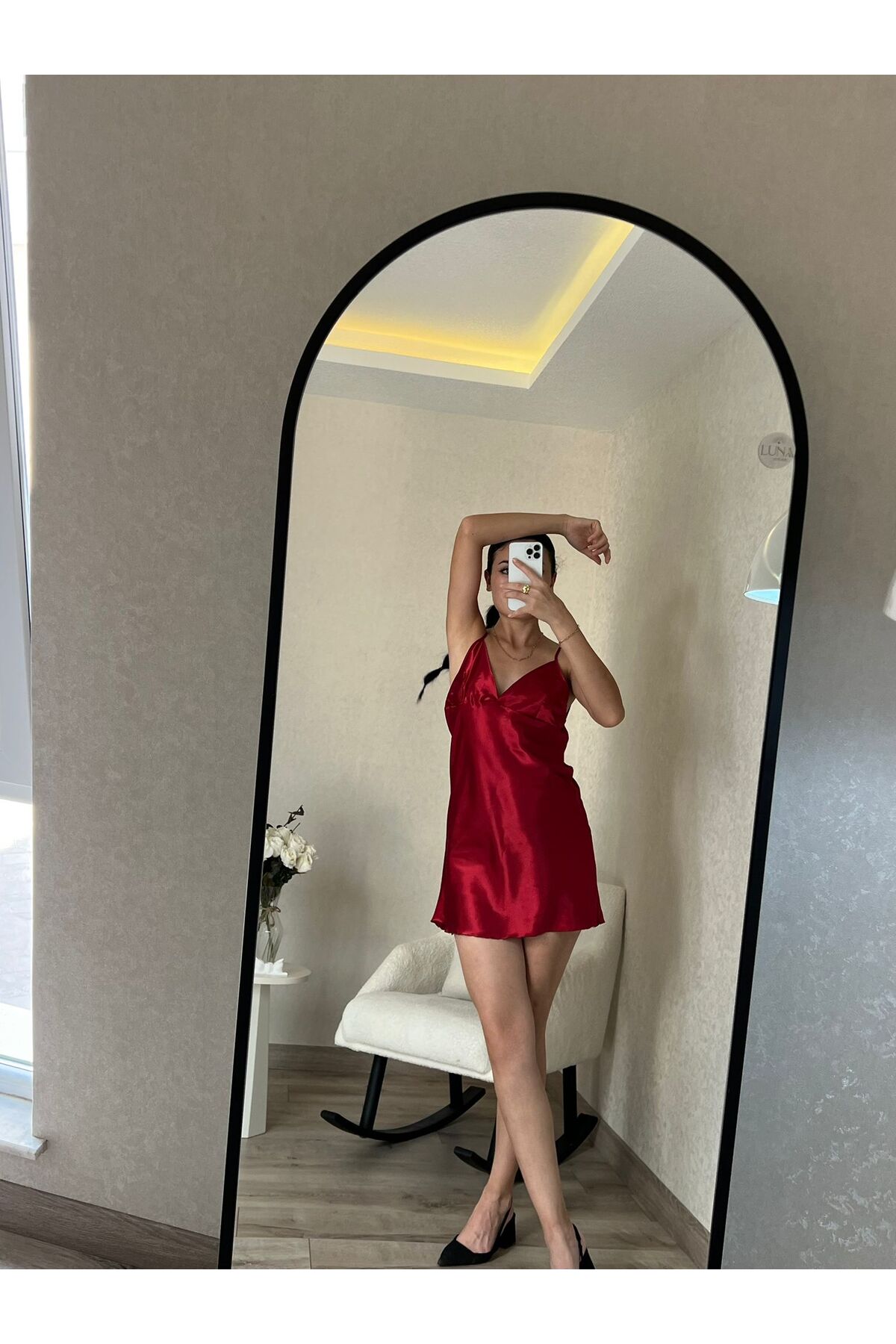 Luna Wear V Yaka Gecelik