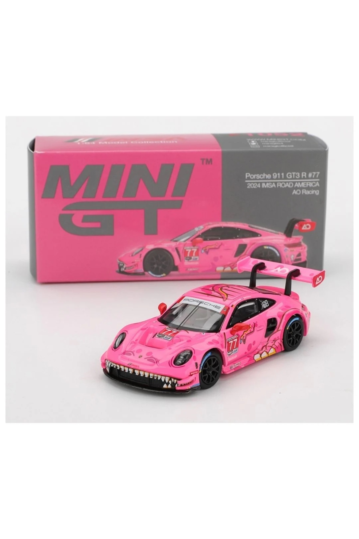 MINI GT ポルシェ 911 GT3 R #77 mini gt MiniGT Porsche 911 GT3 R #77 Roxy 2024 IMSA AO Racing 1:64