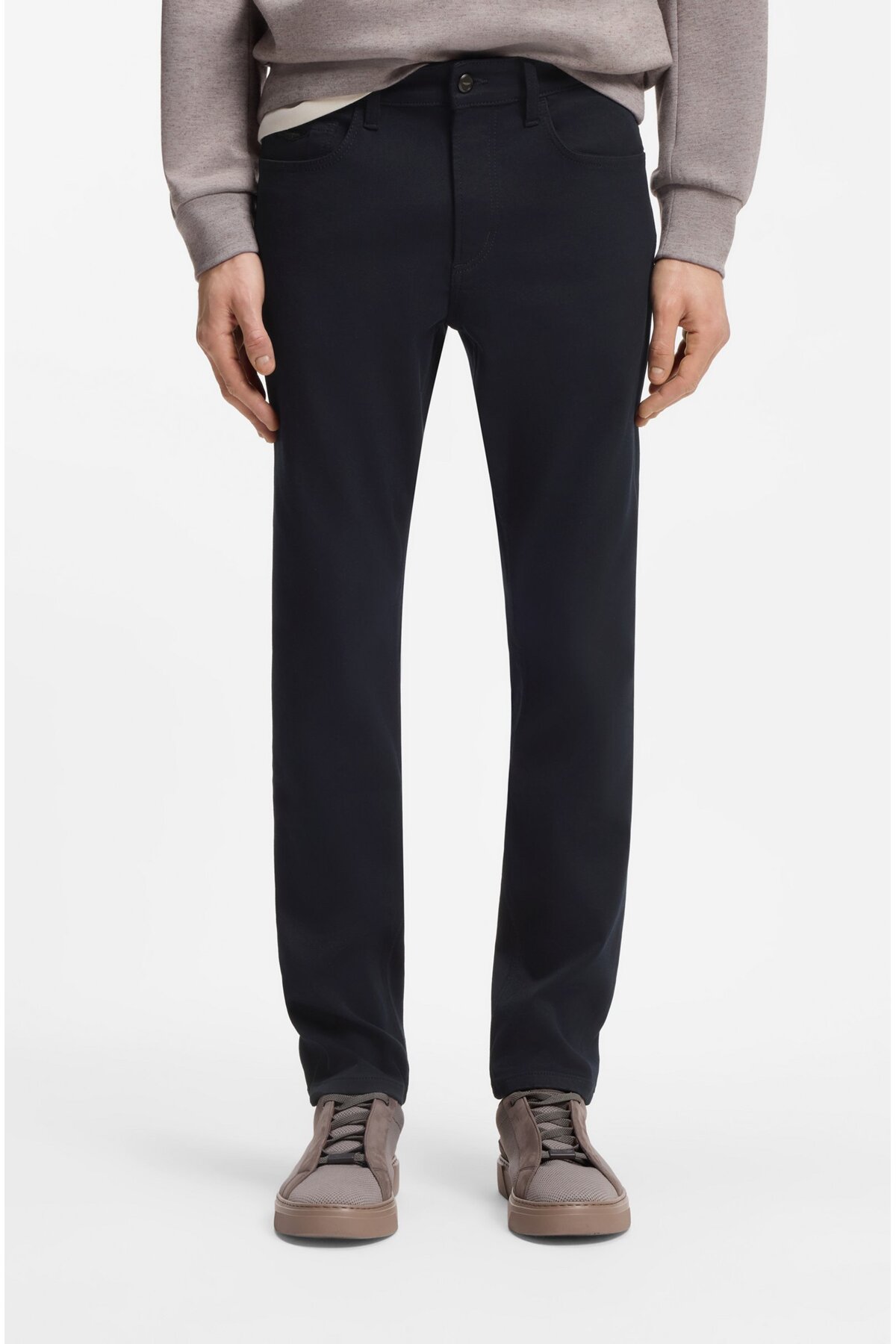 باس شلوار جین مردانه اسلیم فیت کشی سرمه‌ای 50556583-404