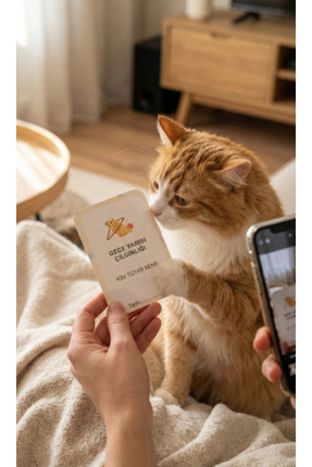 petilla Anı Defteri STİCKER HEDİYELİ ve Milestone Kart Seti – Kedi Hatıra Fot...