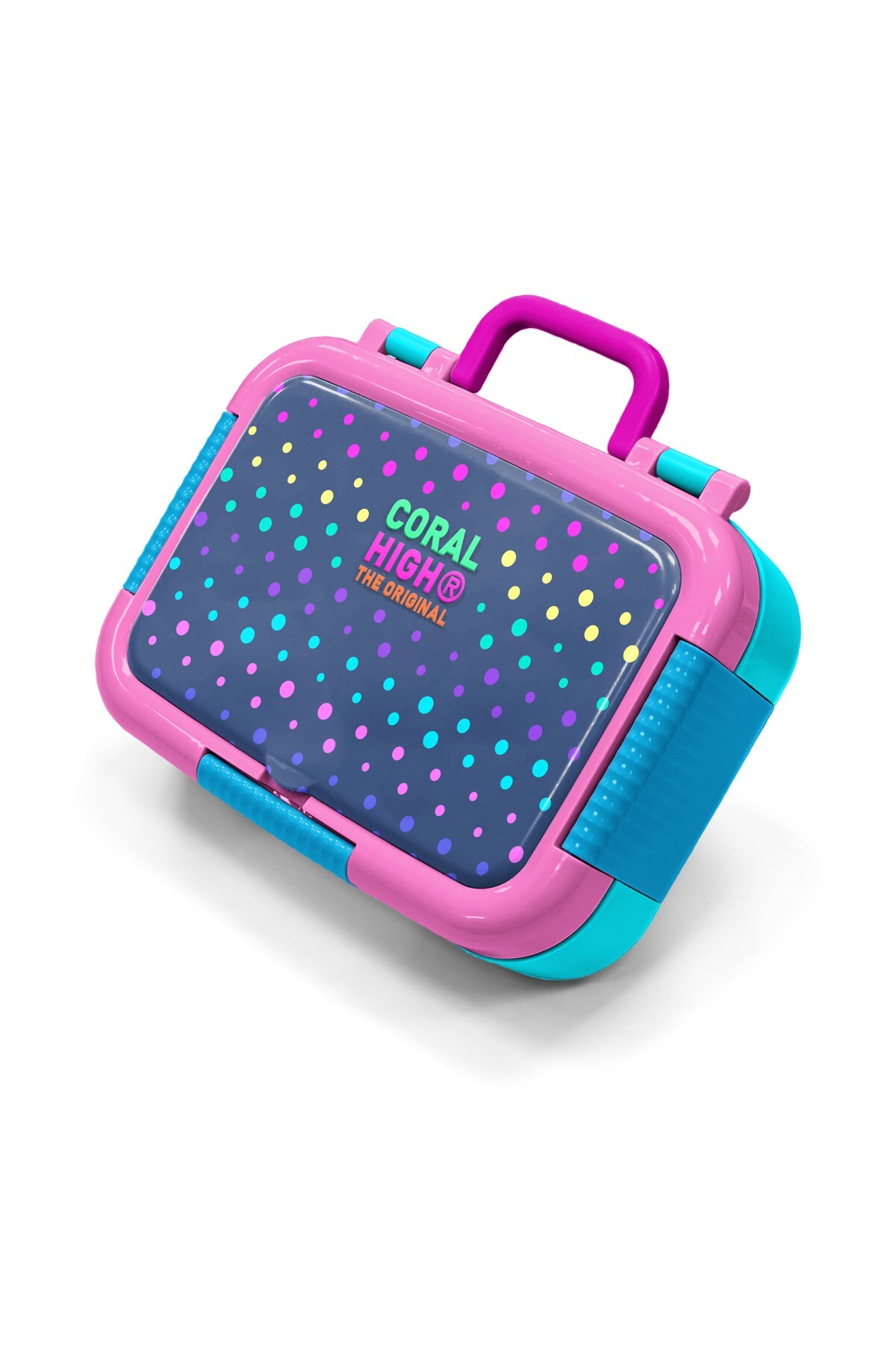 Coral High Kids Mor Leopar Desenli Paslanmaz Çelik Beslenme Kabı