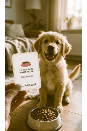 petilla Anı Defteri STİCKER HEDİYELİ ve Milestone Kart Seti – Köpek Hatıra Fo...