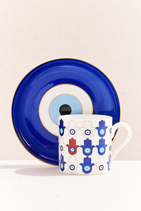 Paşabahçe Bereket 2 Porselen Espresso Fincanı Lacivert