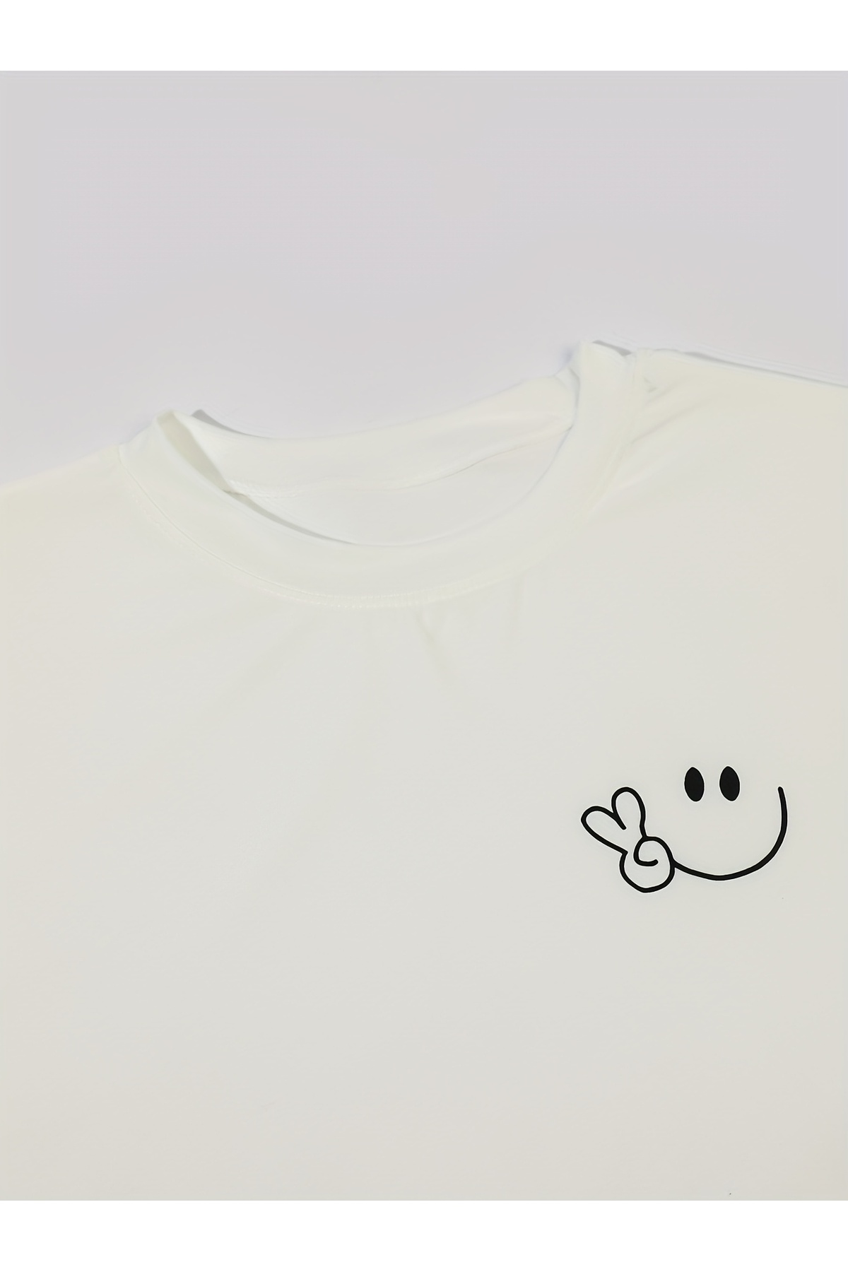 uyguntarz Unisex Smile Baskılı Tasarım Tshirt