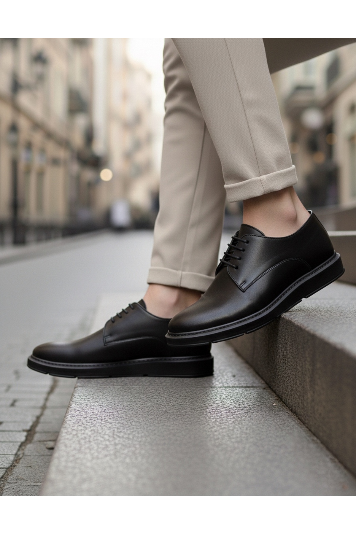 MehLey  Erkek Klasik Yüksek Rahat Taban Ayakkabı Mhly0003