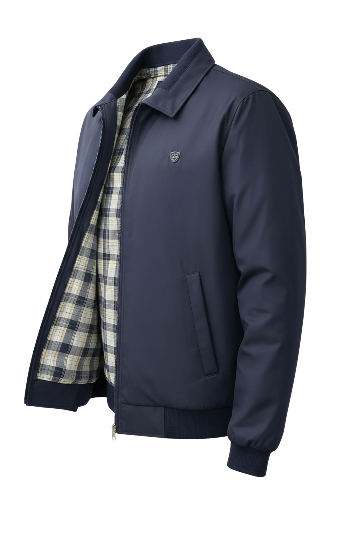 SİVAİST  Erkek Lacivert Regular Bonded Kumaş Klasik Yaka Mevsimlik&Yazlık Mont - Görsel 2