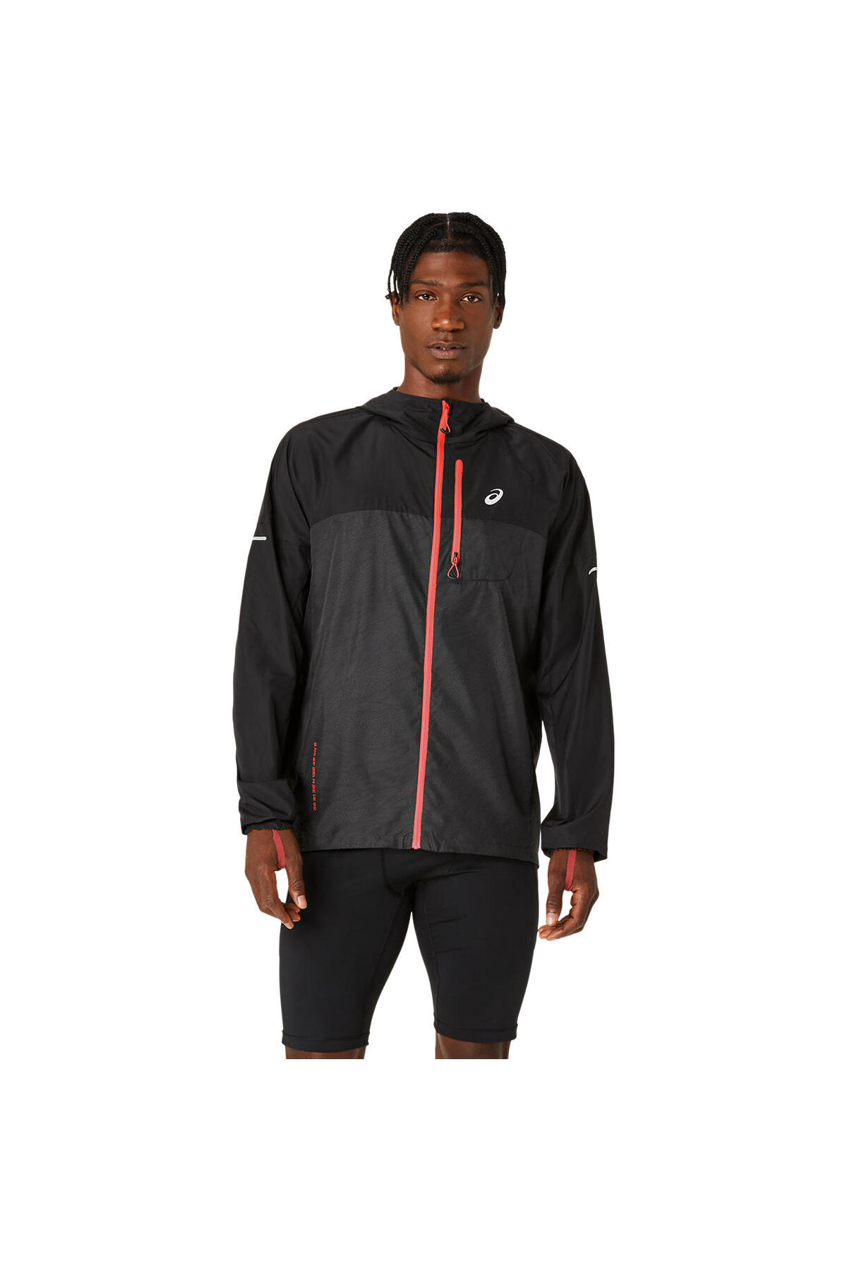Asics FUJITRAIL PACKABLE WINDBREAKER Erkek Black Ceket 2011C991
