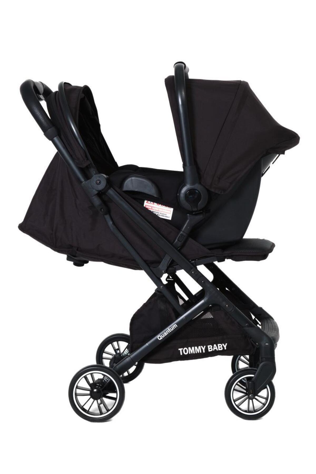 Tommybaby Quantum Kabin Travel Bebek Arabası Kabin Boy Bebek Arabası Pedli Katlanabilir Yağmurluk Hediye fotoğrafı 5 (önizleme)