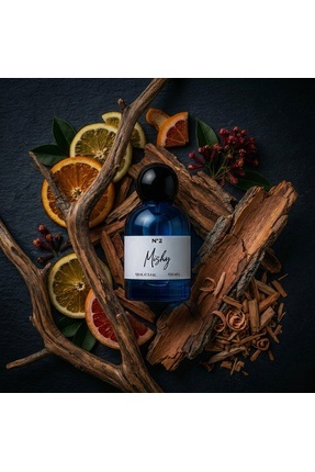Mishy No. 2 Erkek Parfümü 100 ml - Elma, Tarçın ve Odunsu Notalı Kalıcı Koku