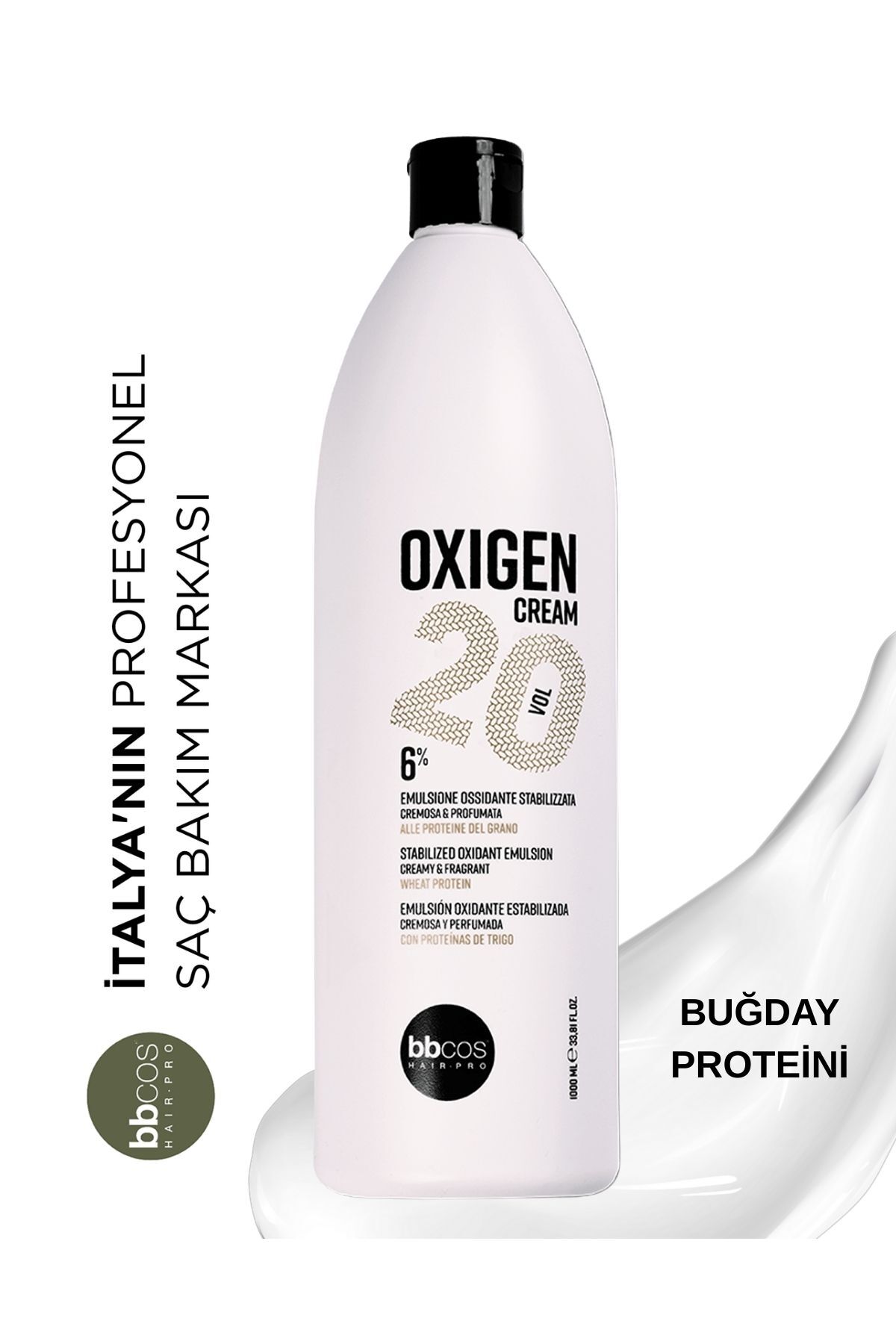 Oxigen Cream %6 20 Vol. Oksidan 1000ml — bbcosvol20