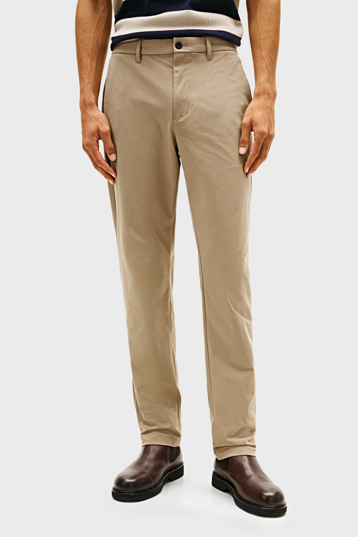 تامی هیلفیگر شلوار مردانه راسته، کمر معمولی، دمپا گشاد، مدل MW0MW43408 AEI