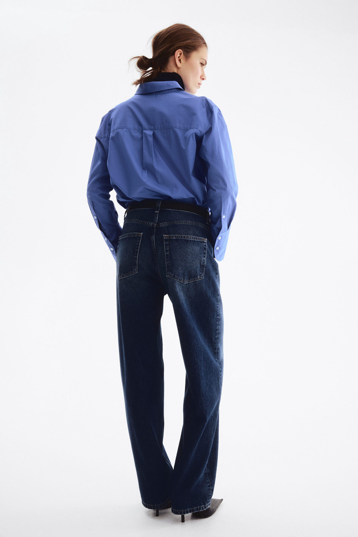 H&M Barrel High Waist Jeans görsel 3