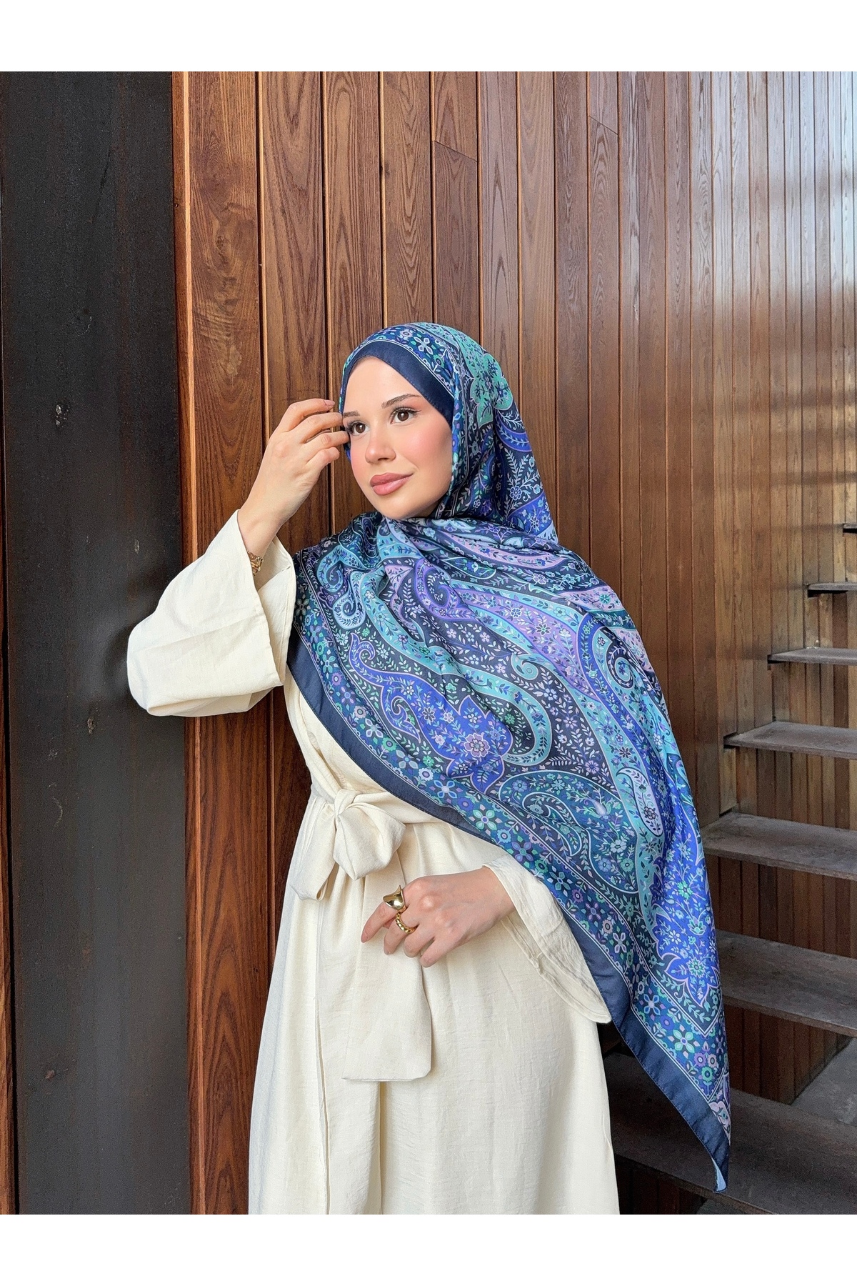 Patterned Cotton Soft Shawl Nostalgia Series ps225