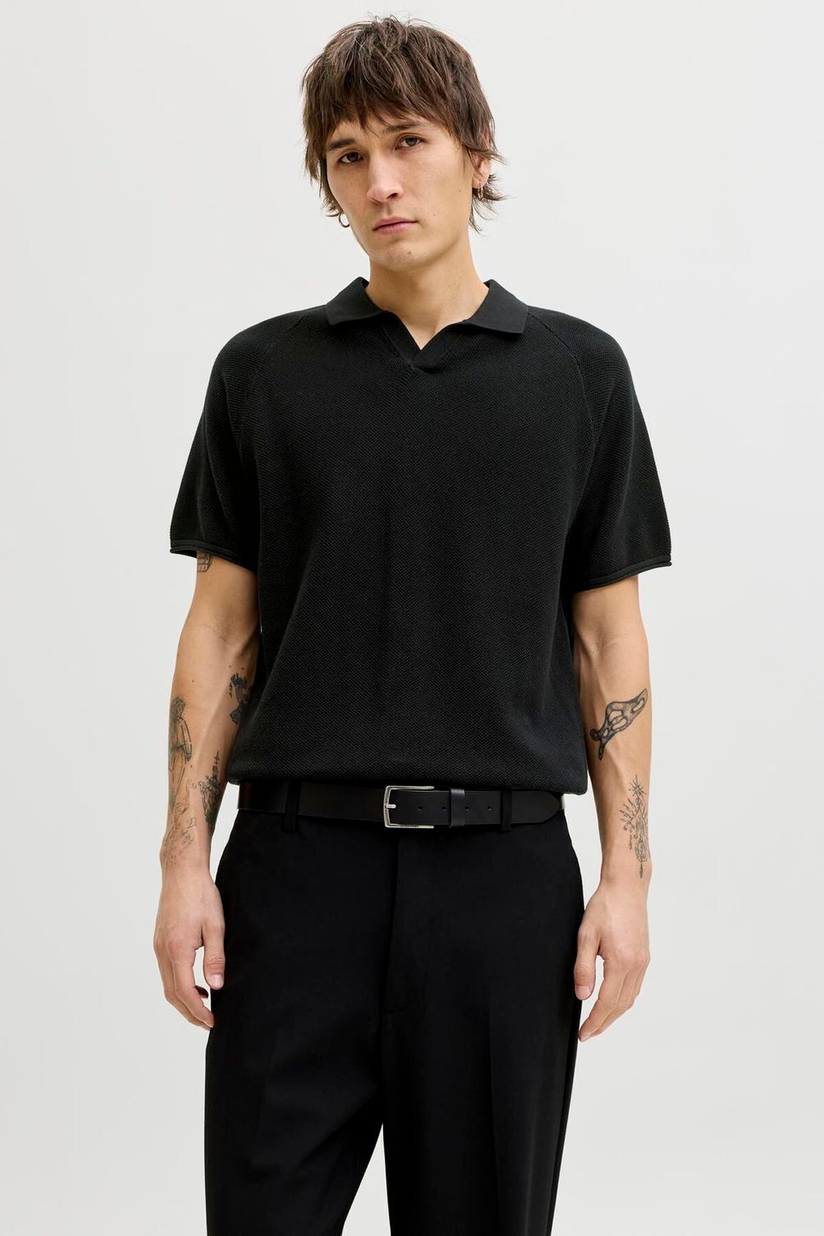 تی‌شرت بافتنی یقه هفت مردانه - هیل جک اند جونز پولوشرت Jack & Jones