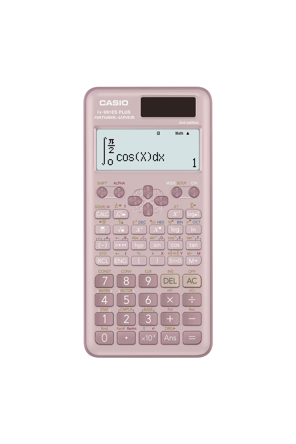 Casio Standard 10+2 Digit Scientific Calculator, Pink, fx-991ES PLUS-2BU
